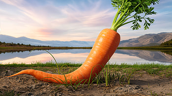 Vibrant Carrot: A Stunning Ultra, carrot, vegetable, landscape, nature, Agriculture HD wallpaper