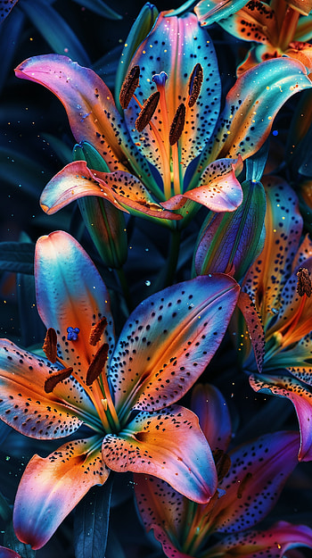Luminous Lily Glow – Vibrant Floral , flower, lily HD phone wallpaper