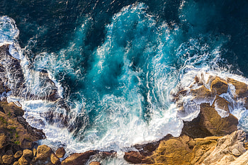 Nature, Stones, Sea, Rocks, Foam, Surf HD wallpaper