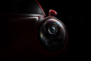 Porsche Gt3 Front Light, porsche-gt3, porsche, cars, behance, dark HD wallpaper