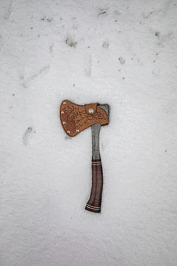 Snow, Miscellanea, Miscellaneous, Metal, Ax, Axe HD phone wallpaper
