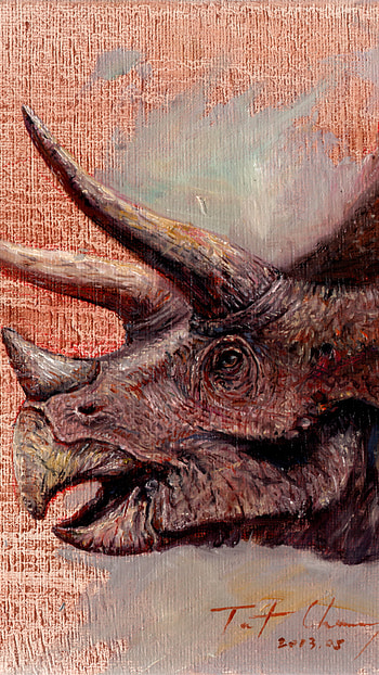 Triceratops, Dinosaur companion, Ancient animal, Prehistoric world HD phone wallpaper