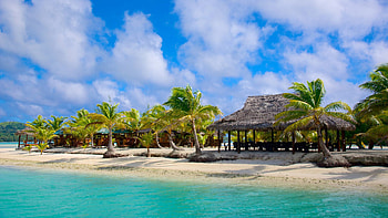 Cook Islands, Muri beach, Polynesian islands, Archipelago HD wallpaper