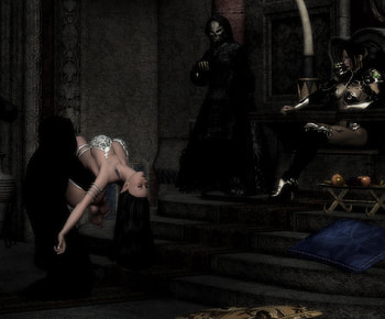 Sacrifice, fantasy, 3d, dark HD wallpaper
