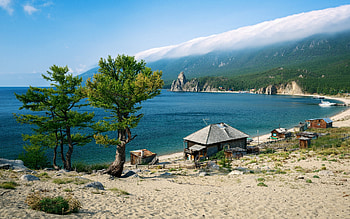 Mountain Lake, Summer, Sand, Holiday, break, Beach, Lake, Water, Mountains HD wallpaper