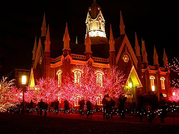 Christmas display, lights, christmas, decorations, decor, sparkles, nice HD wallpaper