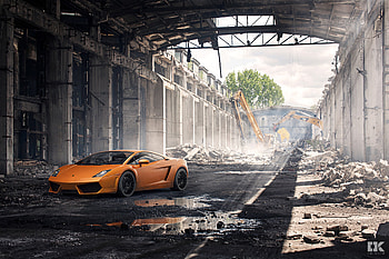 Lamborghini Somewhere, lamborghini, cars, behance HD wallpaper