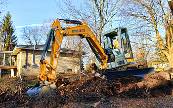 Mustang 450Z NXT2 Cab, forest, mini excavators, 2021 tractors, construction machinery, R, excavators, special equipment, construction equipment, Mustang HD wallpaper