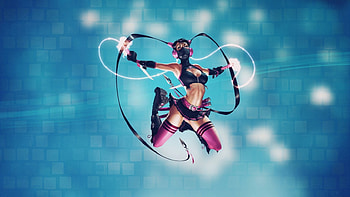Ninja Girl, anime girl, lotus ninja girl, anime HD wallpaper