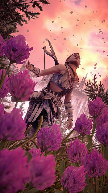 Horizon Forbidden West, Horizon Zero Dawn, Beautiful art, Captivating landscapes HD phone wallpaper