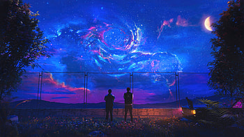 Cosmic Companions, artist, artwork, digital-art HD wallpaper