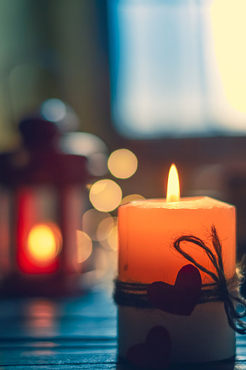 Fire, Miscellanea, Miscellaneous, Heart, Candle, Wick, Wax HD phone wallpaper