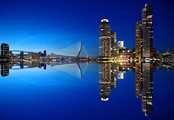 Rotterdam Skyline, Travels, , Backgrounds HD wallpaper