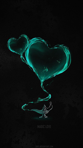 Green Heart, Neon HD phone wallpaper