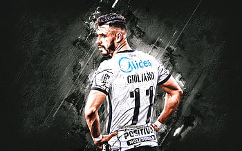 Giuliano de Paula, Corinthians, Brazilian footballer, Serie A, Brazil, soccer, gray stone background, grunge art HD wallpaper