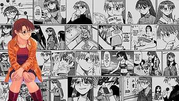 Koyomi Mizuhara manga collage, Anime, Azumanga Daioh HD wallpaper
