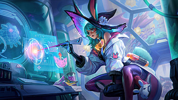 Battle Bunny Aurora Skin Splash Art LoL PC, Video Game, League Of Legends, Aurora (League Of Legends) HD wallpaper