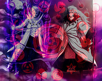 Madara uchiha, magenta, pink, anime HD wallpaper