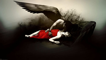 My Love My Sorrow, gothic, wings, darl, ro, angel, sorrow, death, fantasy, fallen HD wallpaper