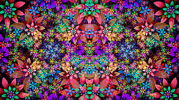 Flower Patterns , abstract, pattern, digital-art, deviantart HD wallpaper