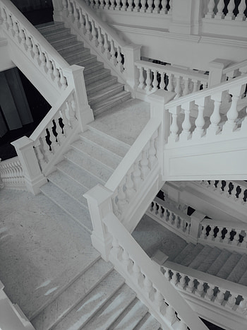 Architecture, Miscellanea, Miscellaneous, Stairs, Ladder, Marble HD phone wallpaper