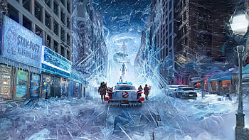 Ghostbusters Frozen Empire | Icy Spectacle Theme, movie, Ghostbusters: Frozen Empire HD wallpaper