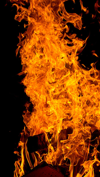 Fire, Orange Fire HD phone wallpaper