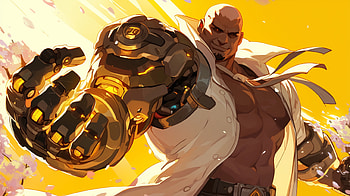 Giga Chad Doomfist: Epic Overwatch, video game, Overwatch, Doomfist (Overwatch), giga chad HD wallpaper
