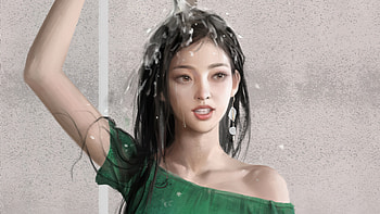 In Hot Summers, artist, artwork, digital-art, artstation HD wallpaper