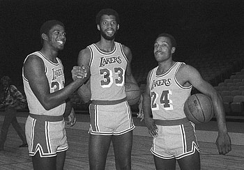 Kareem Abdul Jabbar and Ron Boone, Magic Johnson HD wallpaper