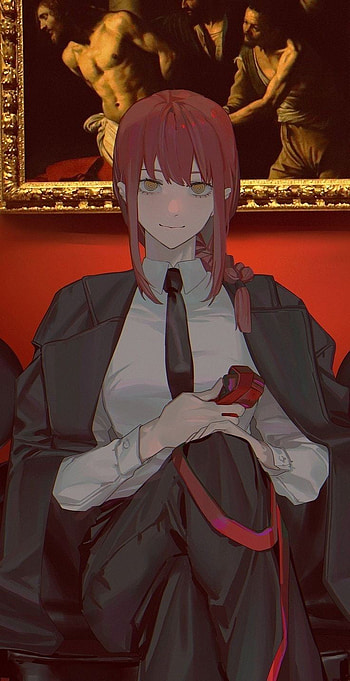 Makima, fanart, chainsawman, chainsaw_man HD phone wallpaper