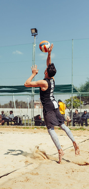 Sand court, Volleyball HD phone wallpaper