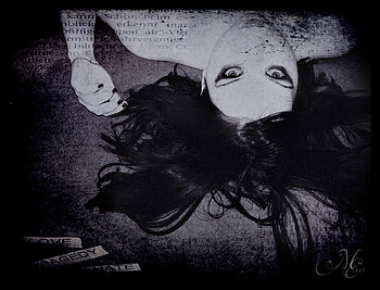 Love~Tragedy~Hate, sexy, tragedy, gothic, black and white, love, hate, graph, woman HD wallpaper