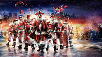 Superheroes Christmas HD wallpaper