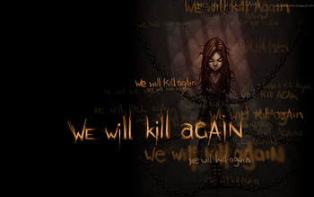 No you won't, kill, killer, murderer, girl, hunterer HD wallpaper