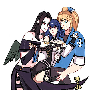Guilty gear ky x dizzy x testament, Dizzy, Testament x dizzy, Ky x dizzy, Guilty gear, Ky kiske, Ot3, Testament x ky x dizzy, Guilty gear strive, Testament x ky, Testament HD wallpaper