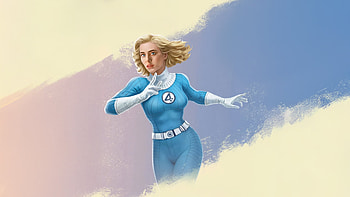 Vanessa Kirby As Invisible Woman In The Fantastic Four First Steps, the-fantastic-four-first-steps, the-fantastic-four, invisible-woman, movies, 2025-movies, fantastic-four, vanessa-kirby, artwork, artist, digital-art, superheroes HD wallpaper