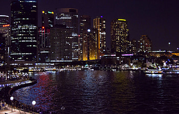 Cities, Night, Sydney, Australia HD wallpaper