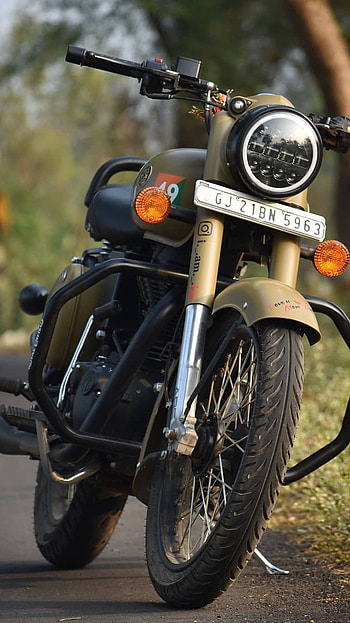 Bullet Bike, Royal Enfield Himalayan royal bike, royal enfield himalayan, royal bike HD phone wallpaper