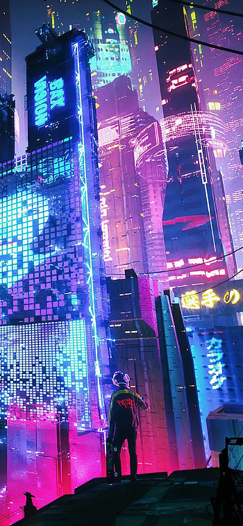 Neon , Bold colors, Striking glow, Eye-catching design HD phone wallpaper