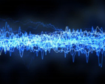 They Are Watching, blue, sounds, waves HD wallpaper