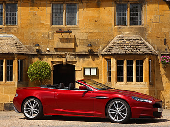 Auto, Aston Martin, Cars, House, Side View, Cabriolet, Dbs, 2009 HD wallpaper