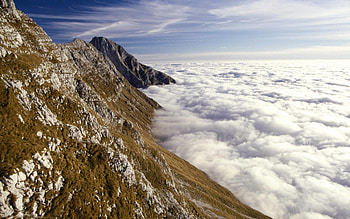 mountain peek, peek, sky, cloud, mountain HD wallpaper
