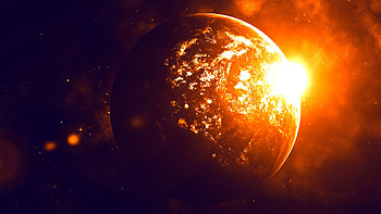 ... The Planet on Fire () by Hardii HD wallpaper