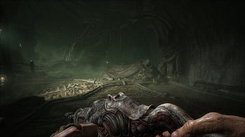 Scorn terrifying screenshots, Next-gen horror, visuals, Immersive atmosphere HD wallpaper