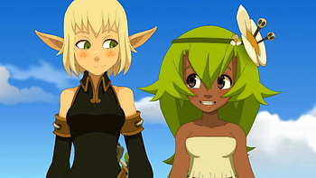 Wakfu, ears, girl, warrior HD wallpaper