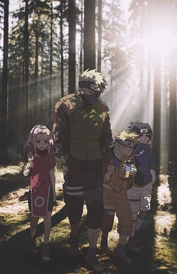 Team 7, Anime, Kakashi, Shippuden, Sasuke, Naruto, Sakura HD phone wallpaper
