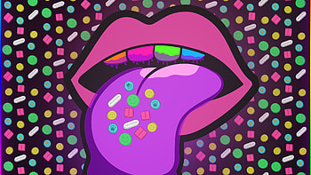 Hip Hop Tongue , tongue, artist, artwork, digital-art, behance HD wallpaper
