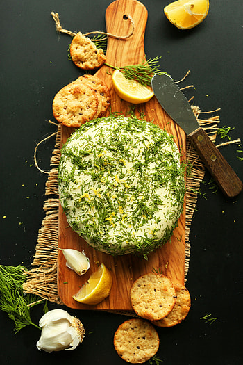 Herb-infused vegan cheese, Garlic and herb twist, Easy recipe, Plant-based delight HD phone wallpaper
