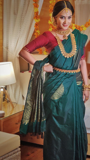 Aditi ravi, model, saree lover HD phone wallpaper
